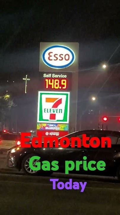 edmonton gasoline prices today.